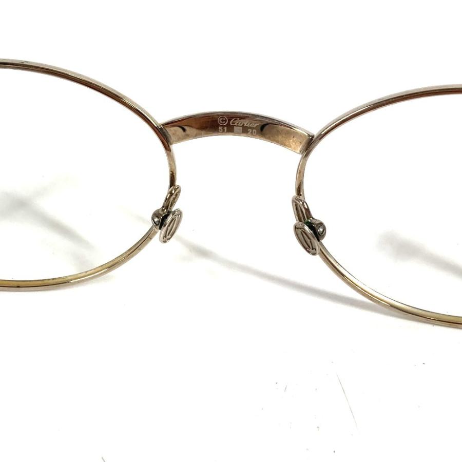 CARTIER カルティエ ロゴ トリニティ めがね メガネ アイウェア 眼鏡 眼鏡 シルバー ユニセックス【中古】 | Cartier | 03