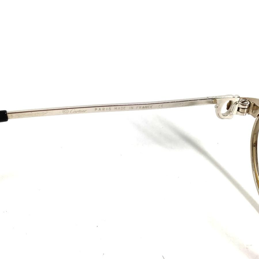 CARTIER カルティエ ロゴ トリニティ めがね メガネ アイウェア 眼鏡 眼鏡 シルバー ユニセックス【中古】 | Cartier | 04