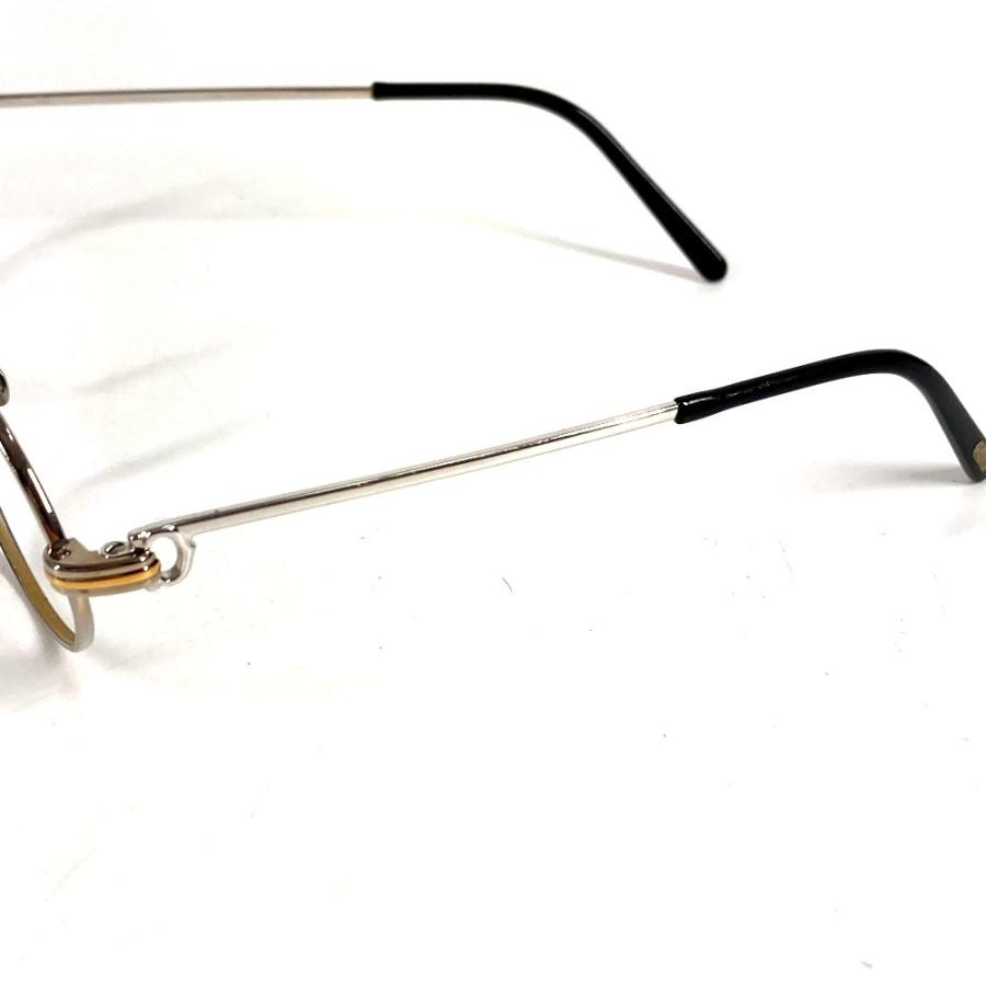 CARTIER カルティエ ロゴ トリニティ めがね メガネ アイウェア 眼鏡 眼鏡 シルバー ユニセックス【中古】 | Cartier | 06