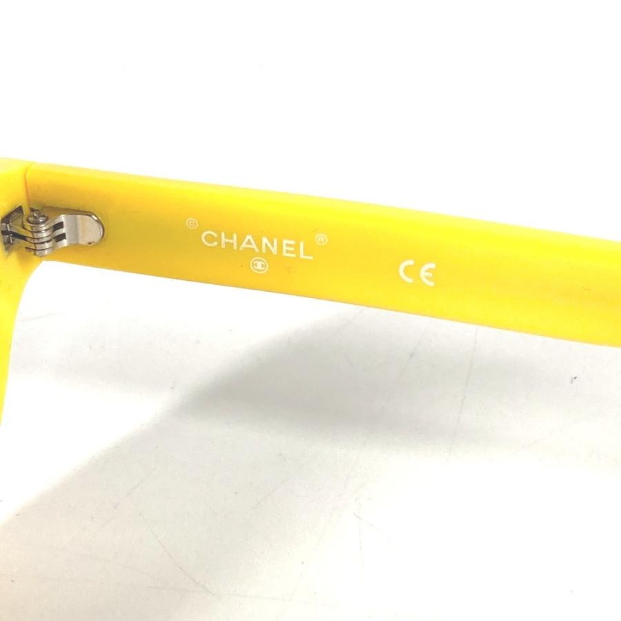 CHANEL シャネル 71314A ファレルウィリアムス PHARREL めがね メガネ アイウェア 眼鏡 ロゴ サングラス イエロー レディース【中古】の画像
