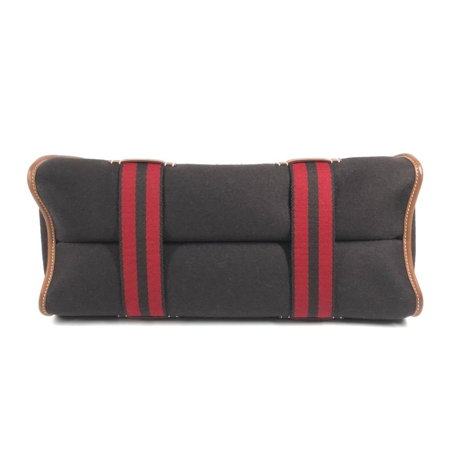 HERMES エルメス カメイル ストライプ ロゴ カバン トートバッグ   ハンドバッグ ブラウン ユニセックス【中古】 | HERMES | 04