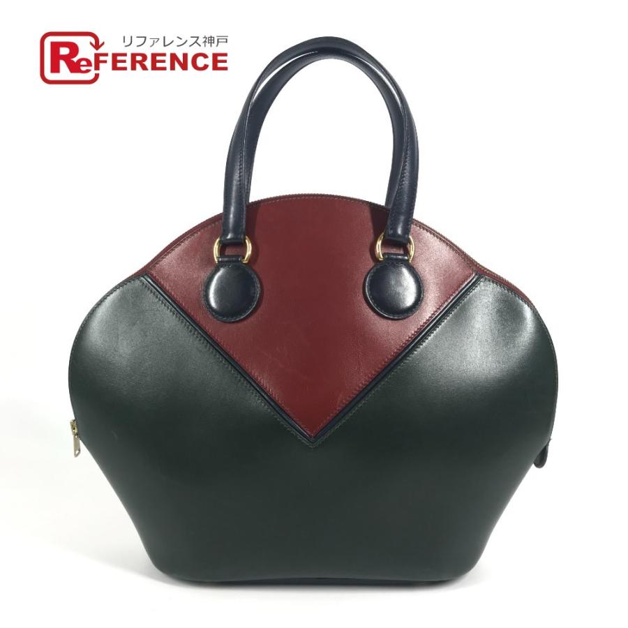 HERMES エルメス イルドヴォ― カバン トートバッグ トリコロールカラー ヴィンテージ ハンドバッグ ネイビー レディース【中古】 | HERMES