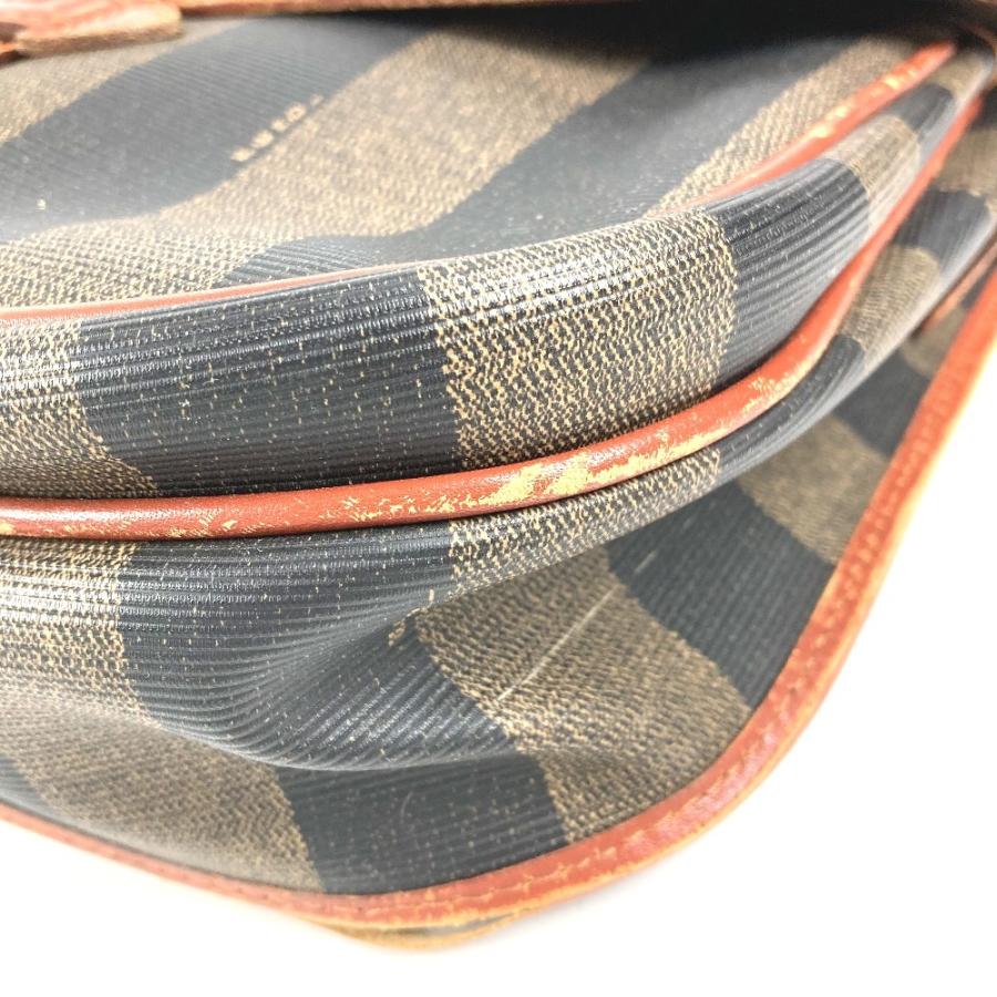 FENDI フェンディ ペカン ロゴ カバン 斜め掛け ポシェット フラップ ヴィンテージ ショルダーバッグ カーキ ユニセックス【中古】 | FENDI | 05