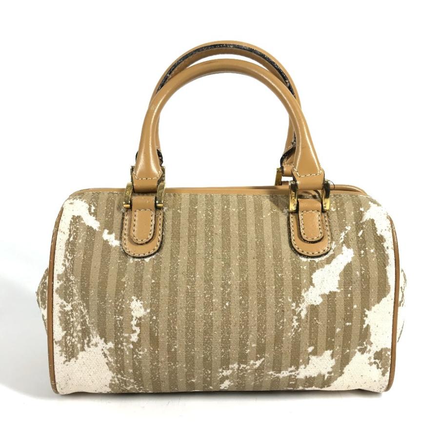 FENDI フェンディ ロゴ ストライプ ペカン カバン 2WAYバッグ ショルダーバッグ  ミニボストンバッグ ヴィンテージ ハンドバッグ【中古】 | FENDI | 01