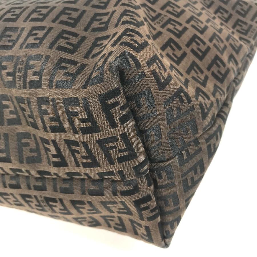 FENDI フェンディ 8BH025 ズッキーノ ロゴ カバン トートバッグ 肩掛け ヴィンテージ ショルダーバッグ ブラウン ユニセックス【中古】 | FENDI | 05
