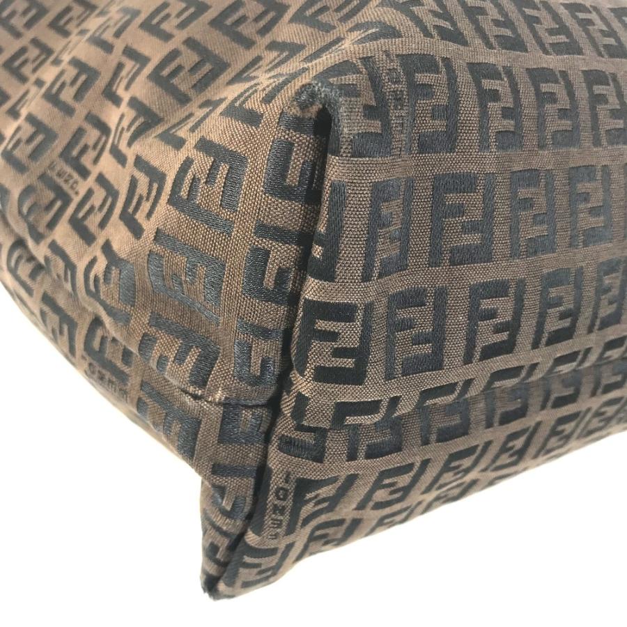 FENDI フェンディ 8BH025 ズッキーノ ロゴ カバン トートバッグ 肩掛け ヴィンテージ ショルダーバッグ ブラウン ユニセックス【中古】 | FENDI | 06