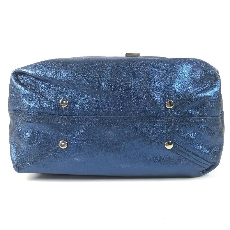 TIFFANY&Co. ティファニー ロゴ ポーチ付き カバン トートバッグ メタリック ハンドバッグ ブルー ユニセックス【中古】 | TIFFANY&Co. | 05