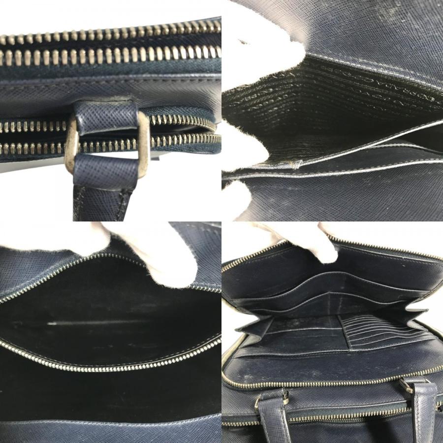 PRADA プラダ トライアングルロゴ 三角ロゴ プレート ハンドバッグ カバン 縦長 ビジネスバッグ ブルー ユニセックス【中古】 | PRADA | 08