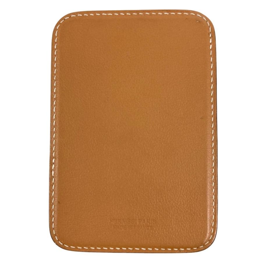 HERMES エルメス MagSafe エマン シュヴァル マグセーフ 名刺入れ パスケース  カードケース ブラウン ユニセックス【中古】 | HERMES | 01