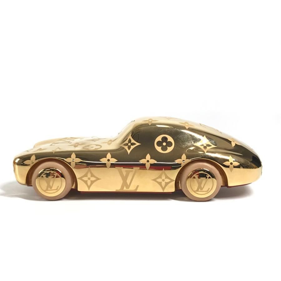 LOUIS VUITTON ルイヴィトン R97981  VOGUEZ VOLEZ VOYAGEZ  ペーパーウェイト 非売品 車 カー CAR モノグラム オブジェ ゴールド【中古】 | LOUIS VUITTON | 01