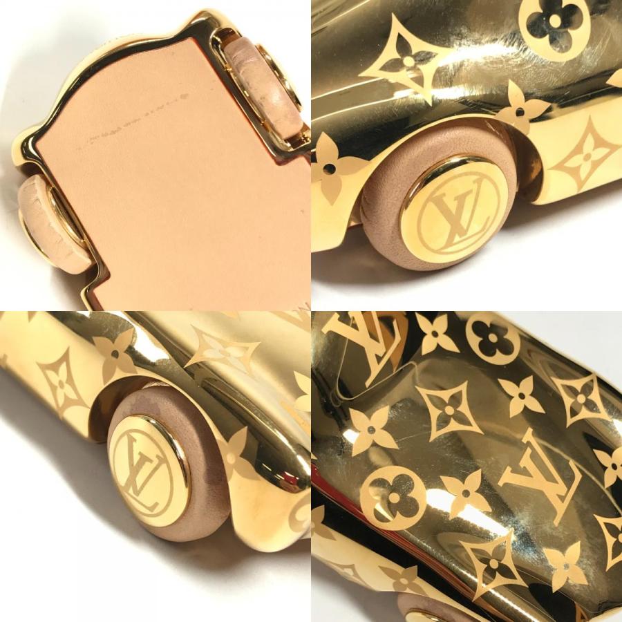 LOUIS VUITTON ルイヴィトン R97981  VOGUEZ VOLEZ VOYAGEZ  ペーパーウェイト 非売品 車 カー CAR モノグラム オブジェ ゴールド【中古】 | LOUIS VUITTON | 08