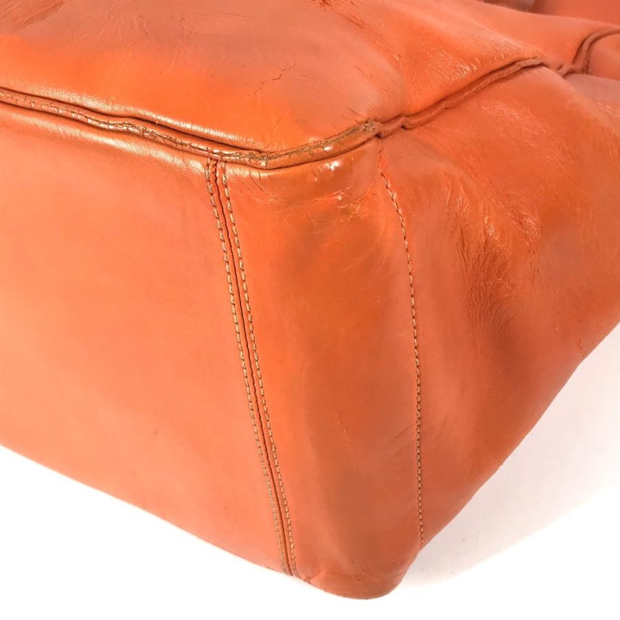 CELINE セリーヌ ブギーバッグ 大 カバン ショルダーバッグ ハンドバッグ 肩掛け トートバッグ オレンジ ユニセックス【中古】 | CELINE | 05