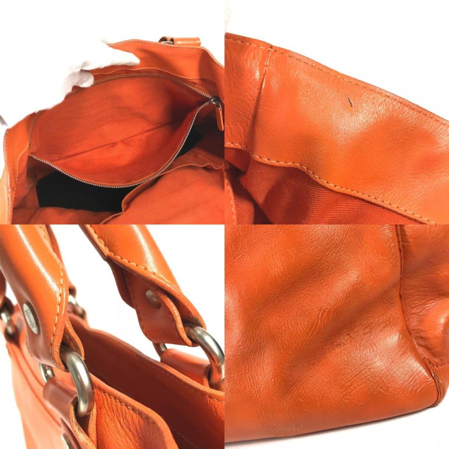 CELINE セリーヌ ブギーバッグ 大 カバン ショルダーバッグ ハンドバッグ 肩掛け トートバッグ オレンジ ユニセックス【中古】 | CELINE | 09
