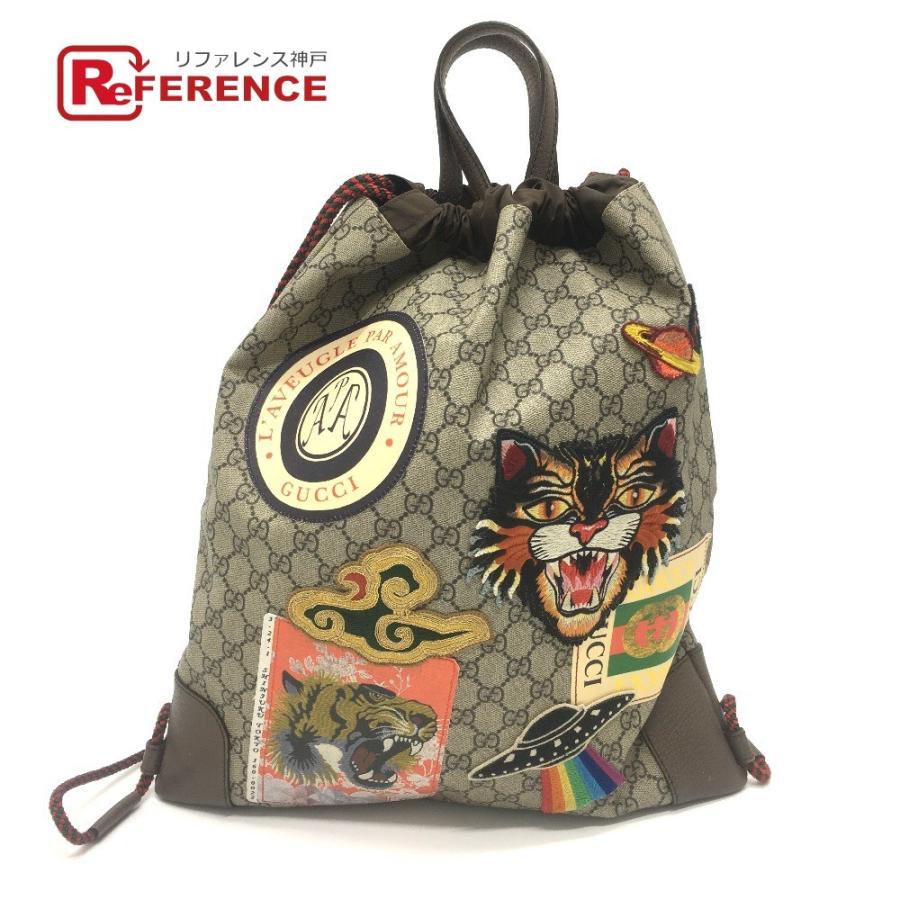Gucci グッチ ドローストリング バックパック Ggスプリーム リュック デイパック ベージュ系 ブラウン メンズ 中古 S 35 リファレンス コレクション 通販 Yahoo ショッピング