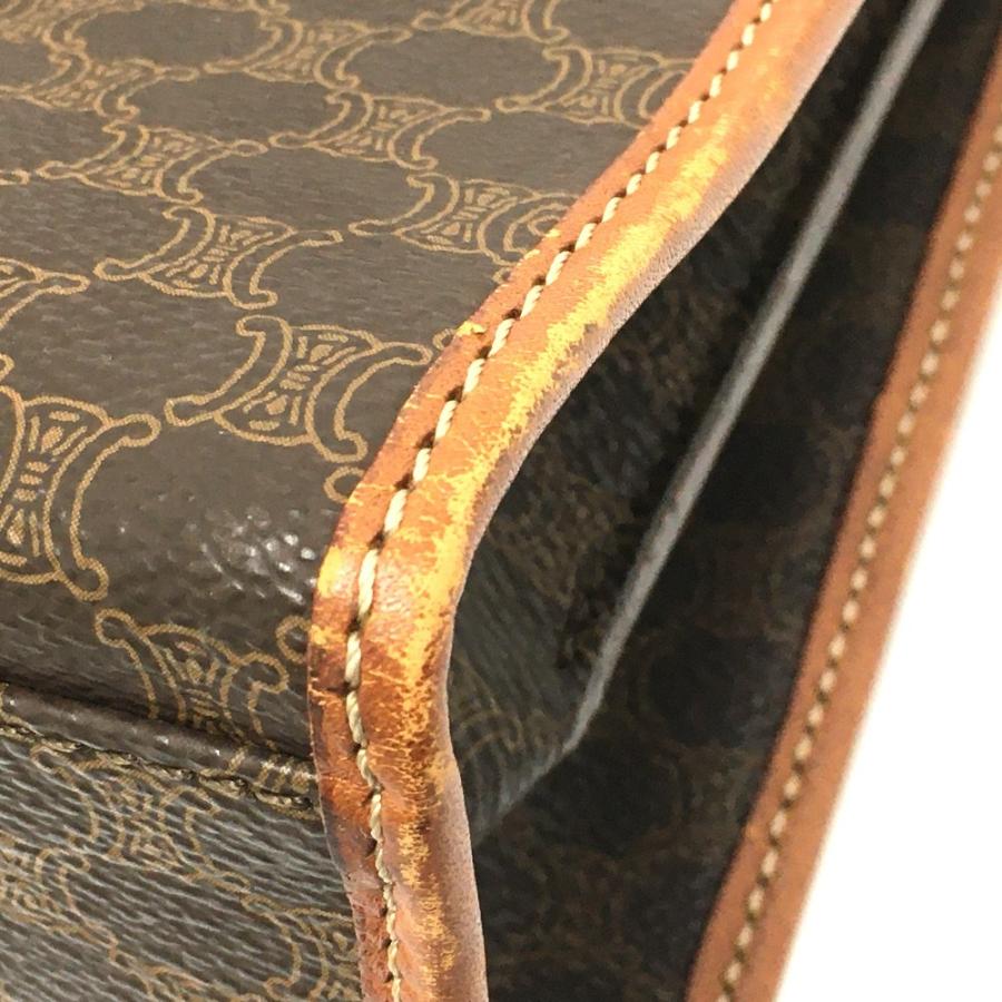 CELINE セリーヌ マカダム ワンハンドル 2WAY ハンドバッグ ショルダーバッグ PVCレザー レディース ブラウン | CELINE | 03