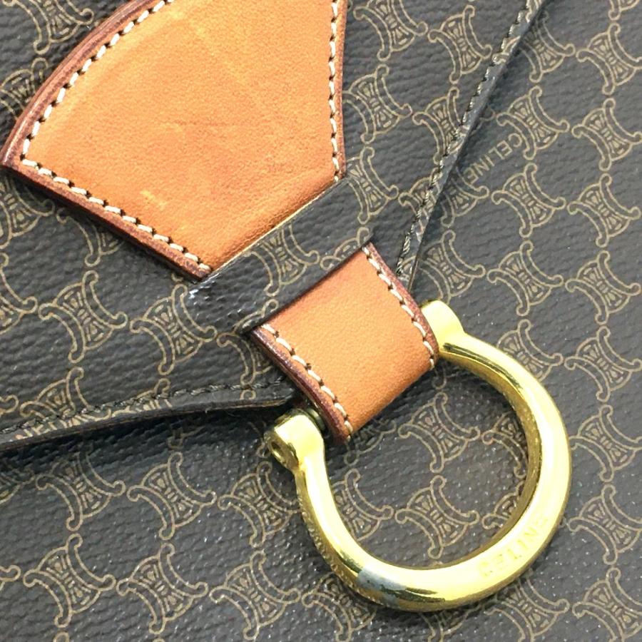 CELINE セリーヌ マカダム ワンハンドル 2WAY ハンドバッグ ショルダーバッグ PVCレザー レディース ブラウン | CELINE | 04