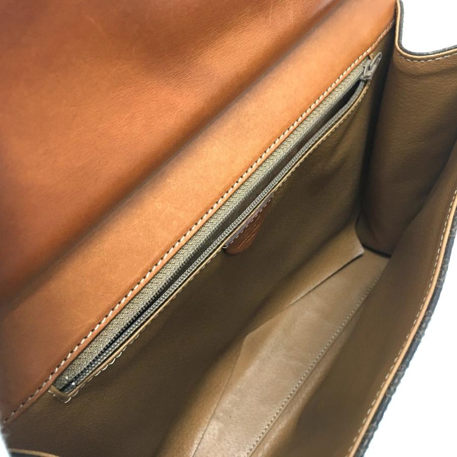 CELINE セリーヌ マカダム ワンハンドル 2WAY ハンドバッグ ショルダーバッグ PVCレザー レディース ブラウン | CELINE | 06