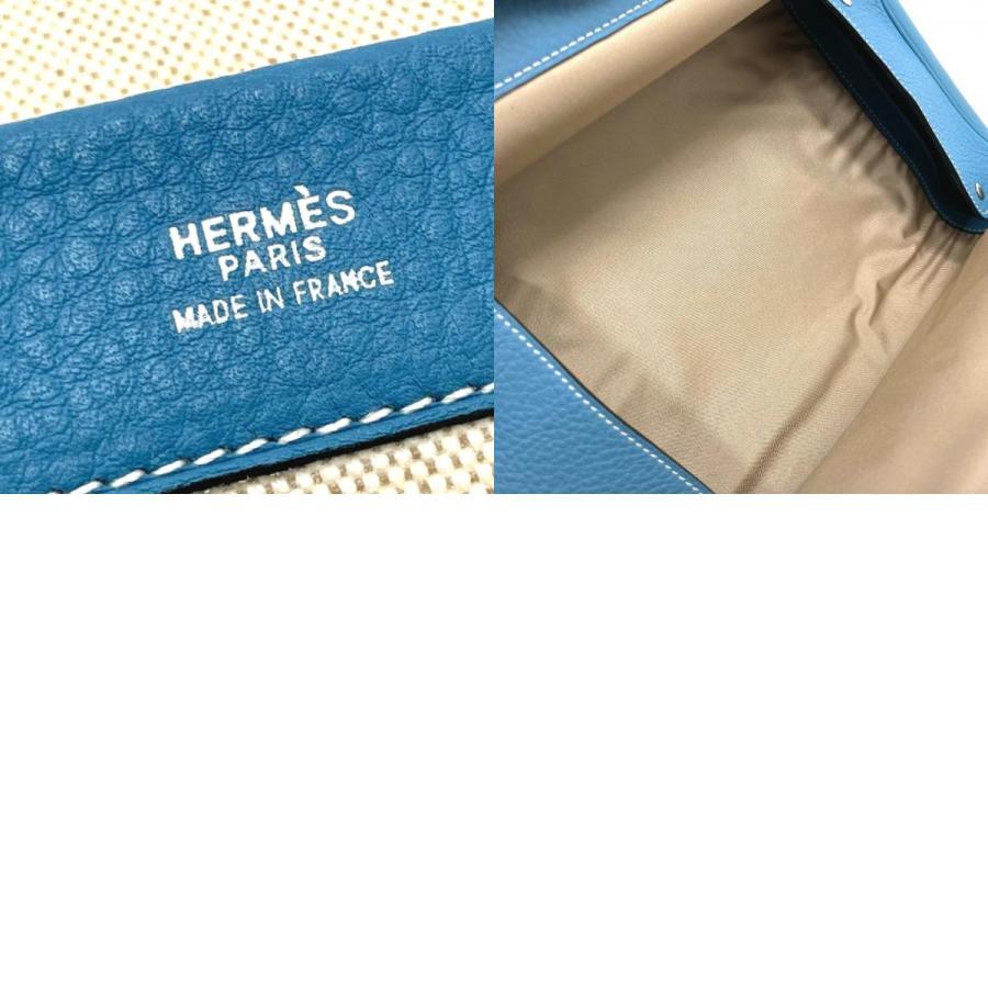 HERMES エルメス エクイ ポーチ セカンドバッグ クラッチバッグ バッグトワルアッシュ/トリヨンクレマンス ブルー | HERMES | 09