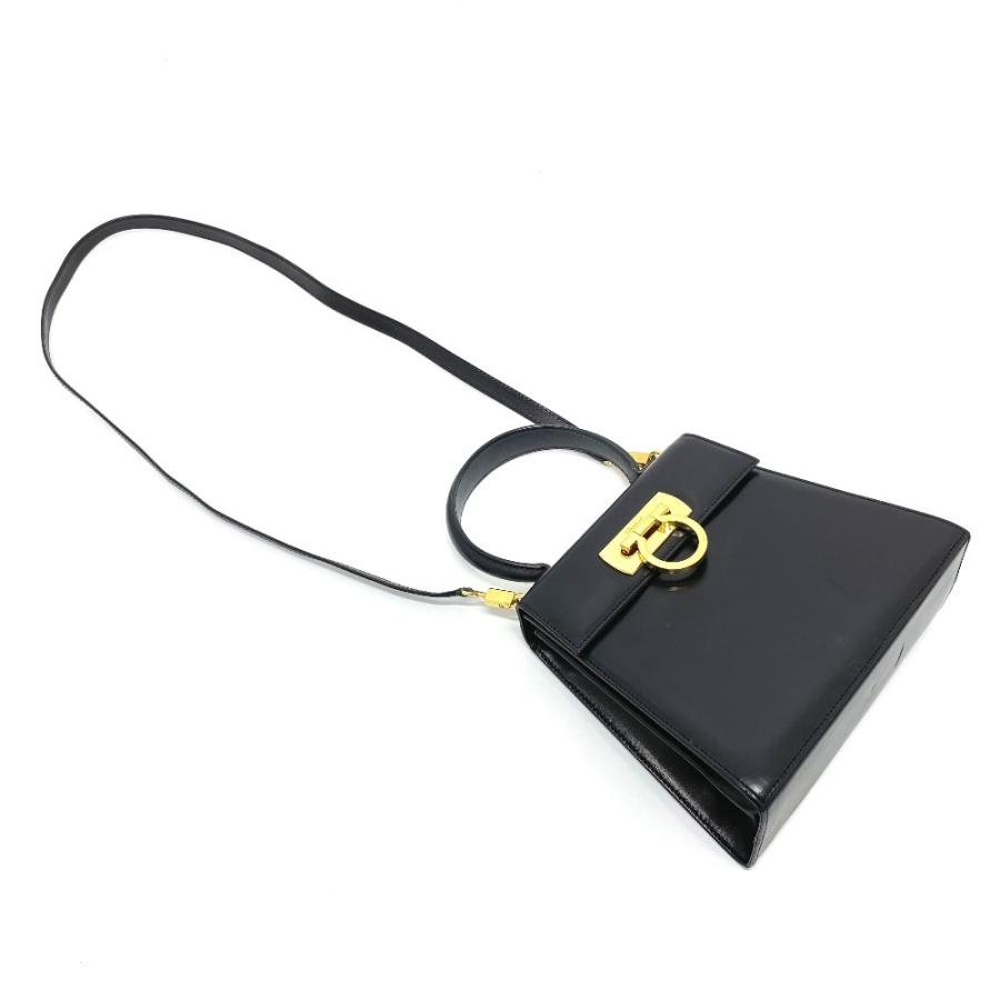 Salvatore Ferragamo サルヴァトーレフェラガモ BX-212193 ガンチーニ スクエア型 2WAYバッグ 鞄 ミニバッグ レディース ブラック |  | 11