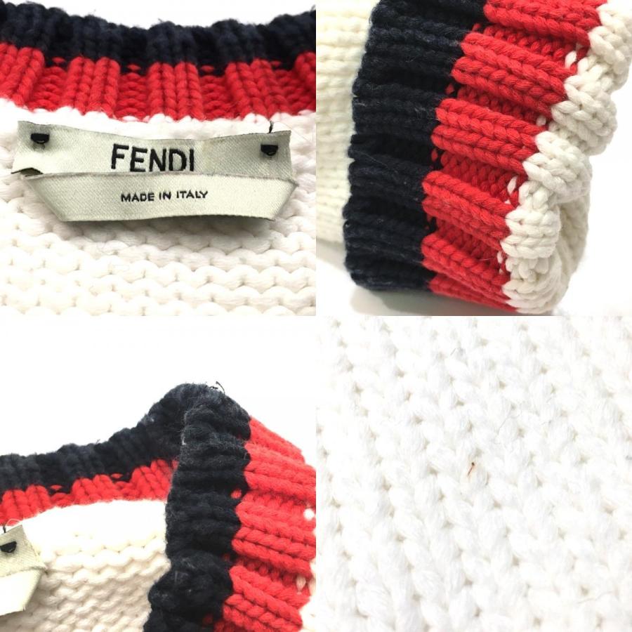 FENDI（フェンディ） FAE137 ロゴ プルオーバーニット フィラ セーター