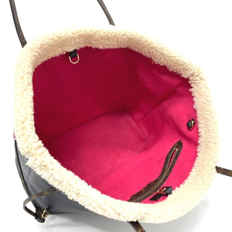 LOUIS VUITTON ルイヴィトン M56960 シアリング モノグラムフラワー ネヴァーフルMM モコモコ トートバッグ カーフレザー ブラック【中古】 | LOUIS VUITTON | 11