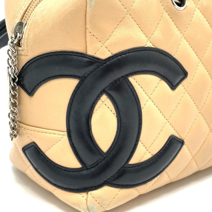 シャネル カンボンライン ボウリングバッグ マトラッセ CHANEL シャネル カンボンライン ココマーク マトラッセ