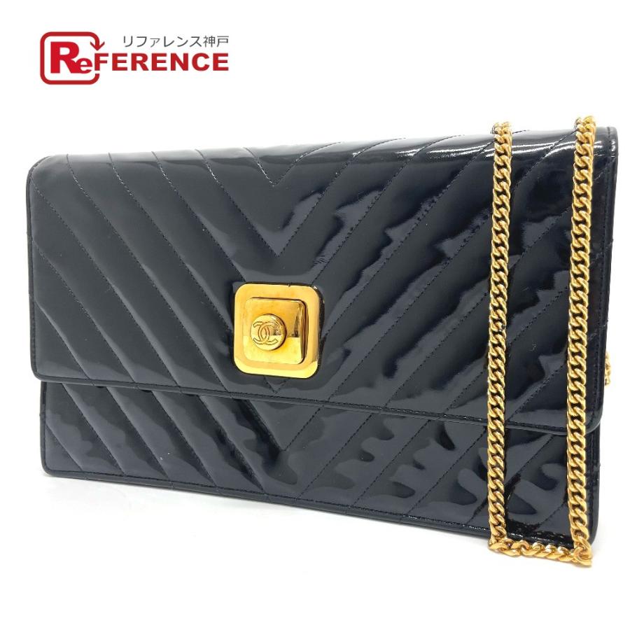 CHANEL シャネル Vステッチ シェブロン CCココマーク チェーン CHANEL シャネル Vステッチ シェブロン CCココマーク チェーン