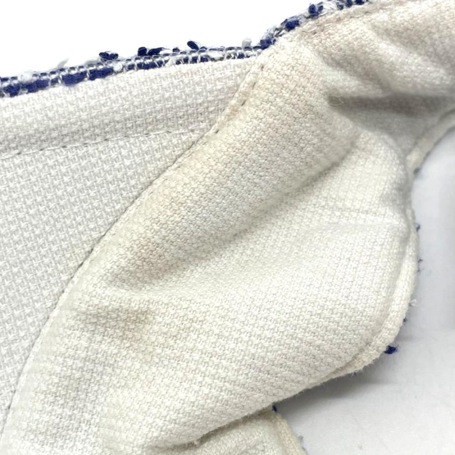 CHANEL シャネル CCココマーク サンバイザー 16P サンバイザー コットン レディース ブルー×ホワイト | CHANEL | 08