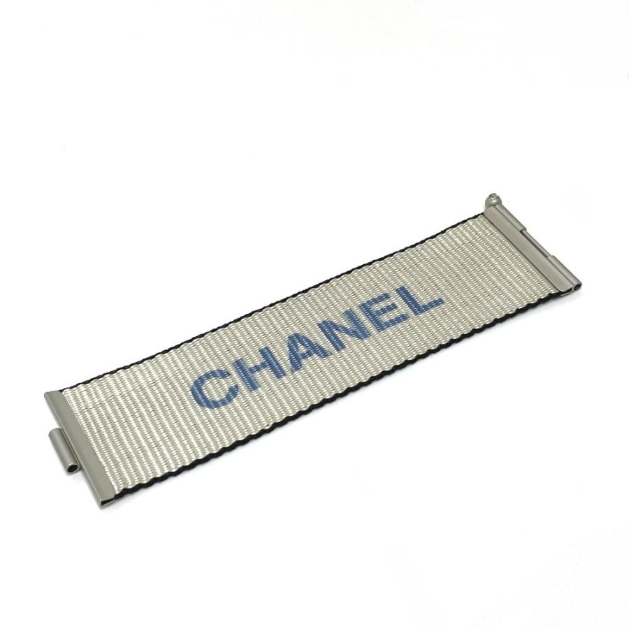 CHANEL シャネル ロゴ 99S ヴィンテージ ブレスレット ナイロン レディース シルバー系×ブルー | CHANEL | 04