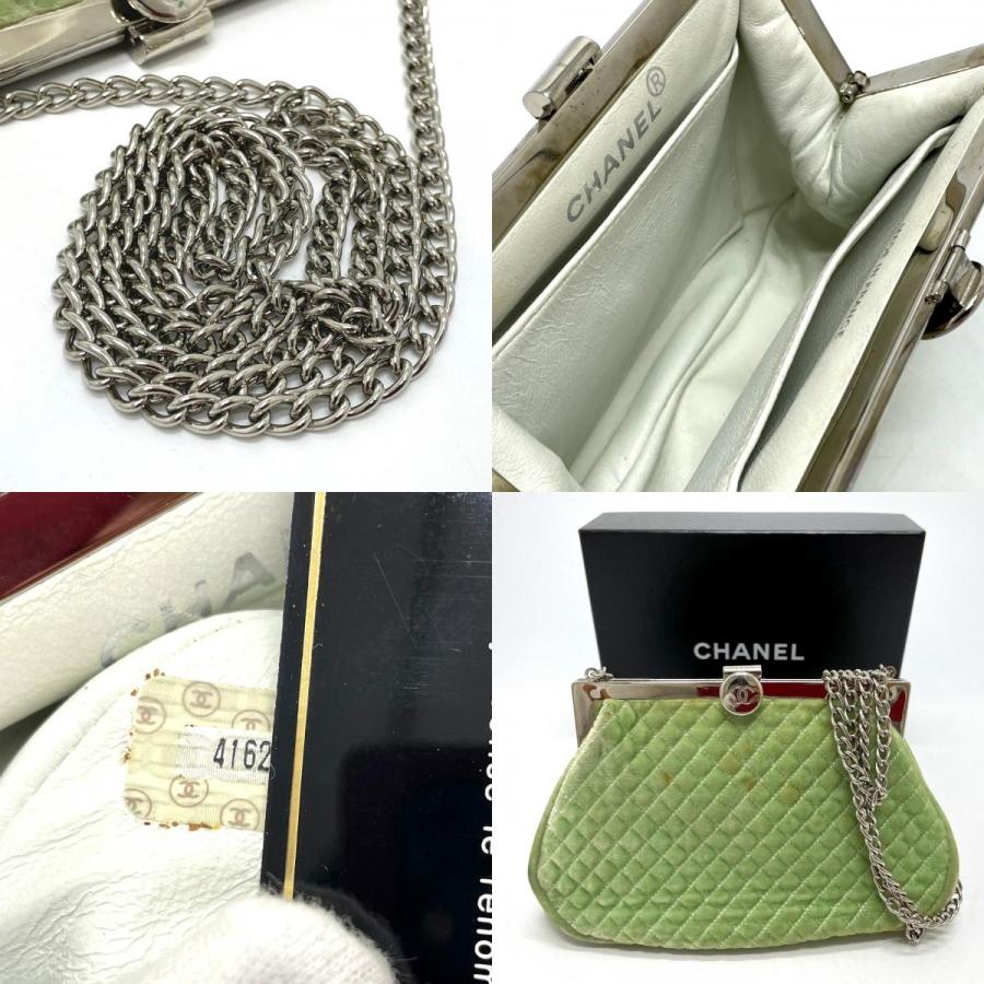 CHANEL シャネル ココマーク がま口 マトラッセ チェーンバッグ  