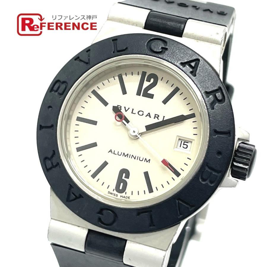美品　ブルガリ アルミニウムAL29A 腕時計 アルミラバー レディース BVLGARI ブルガリ アルミニウム AL29A AL/ラバー 女性用クオーツ時計