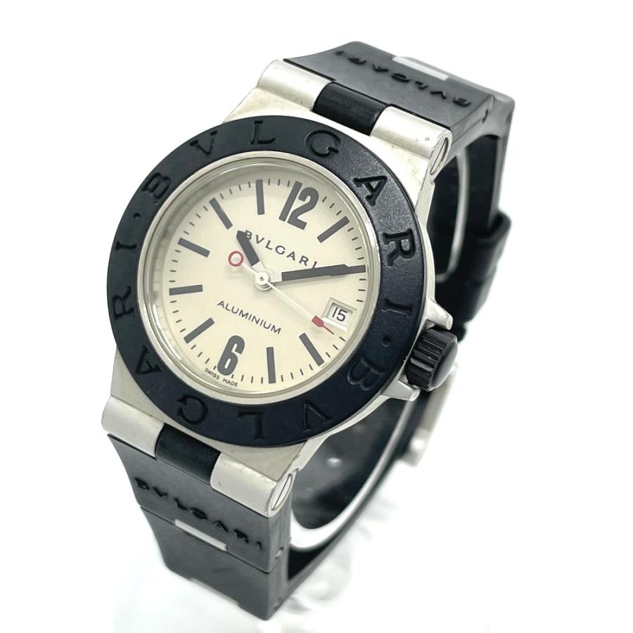 BVLGARI ブルガリ AL29A アルミニウム レディース腕時計 アルミニウム/ラバーベルト レディース ブラック/シルバー | BVLGARI | 01