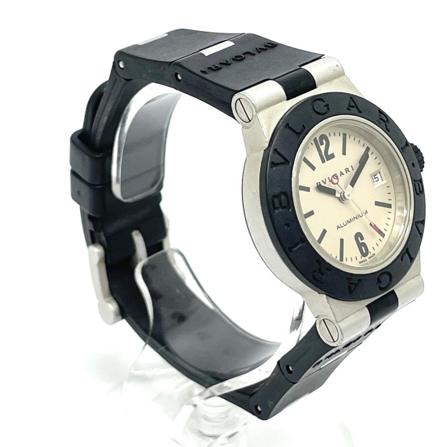 【美品】ブルガリ アルミニウムAL29A アルミラバー レディース腕時計 BVLGARI ブルガリ AL29A アルミニウム レディース腕時計