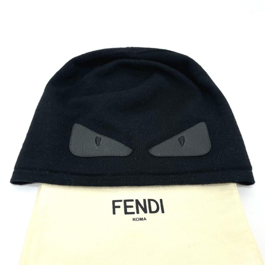 フェンディ ニットキャップ バグズ モンスター ビーニー 帽子 FENDI