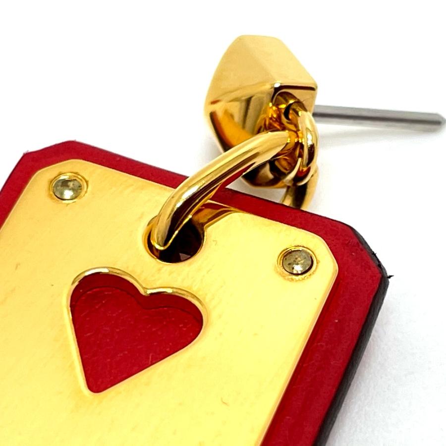 HERMES 新品同様 エルメス ハート アスドゥクール PM ピアス Y刻 GP  