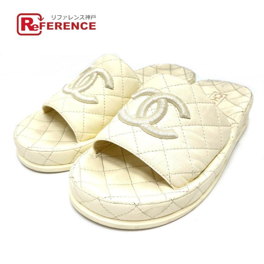 シャネル サンダル ミュール スリッパ 靴袋×2付 | consecurity.com.br