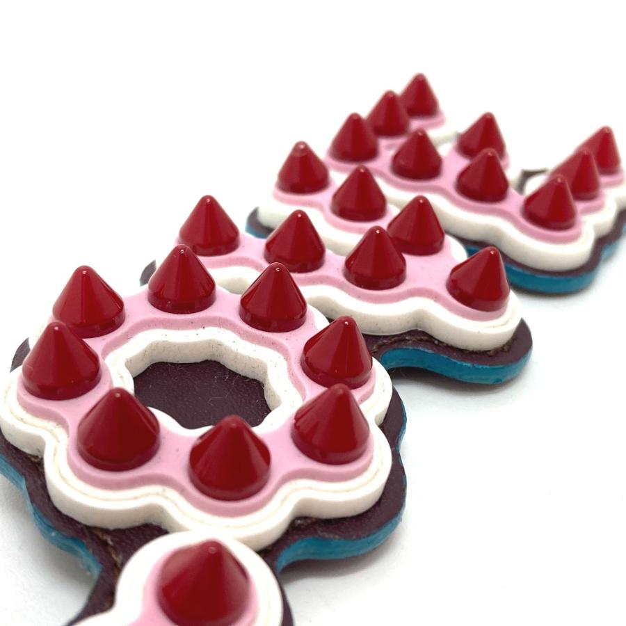 FENDI フェンディ 12473513 スタッズ USB付 カバン キーリング チャーム ロゴ キーホルダー マルチカラー レディース【中古】 | FENDI | 04