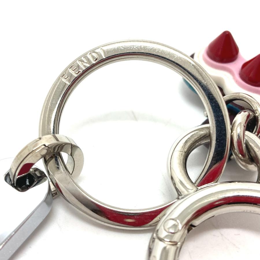 FENDI フェンディ 12473513 スタッズ USB付 カバン キーリング チャーム ロゴ キーホルダー マルチカラー レディース【中古】 | FENDI | 05