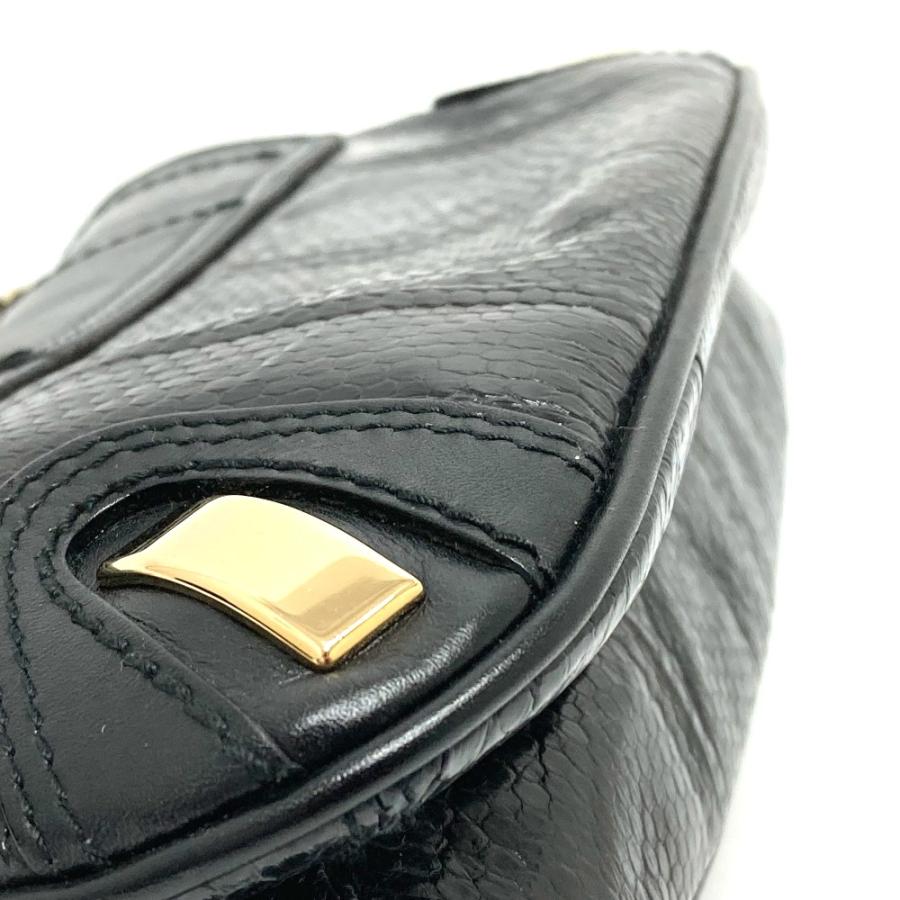 DOLCE&GABBANA ドルチェアンドガッバーナ 星座 モチーフ Capricorn ハンドバッグ ショルダーバッグ レザー ブラック レディース【中古】 |  | 06