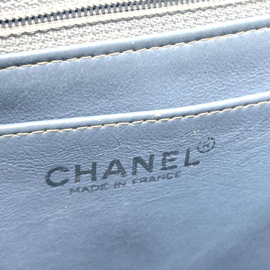 CHANEL シャネル CC ココマーク マトラッセ25 シングルチェーン チェーンバッグ ショルダーバッグ ジャージ ブルー レディース【中古】 | CHANEL | 07