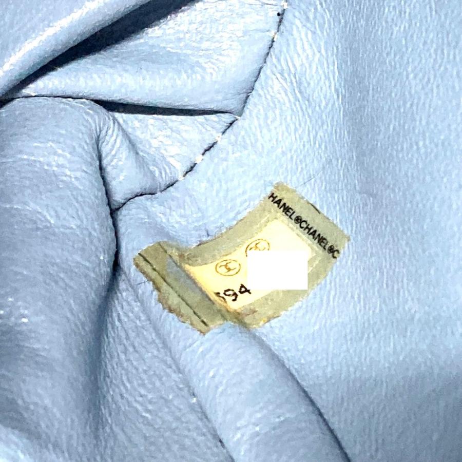 CHANEL シャネル CC ココマーク マトラッセ25 シングルチェーン チェーンバッグ ショルダーバッグ ジャージ ブルー レディース【中古】 | CHANEL | 08