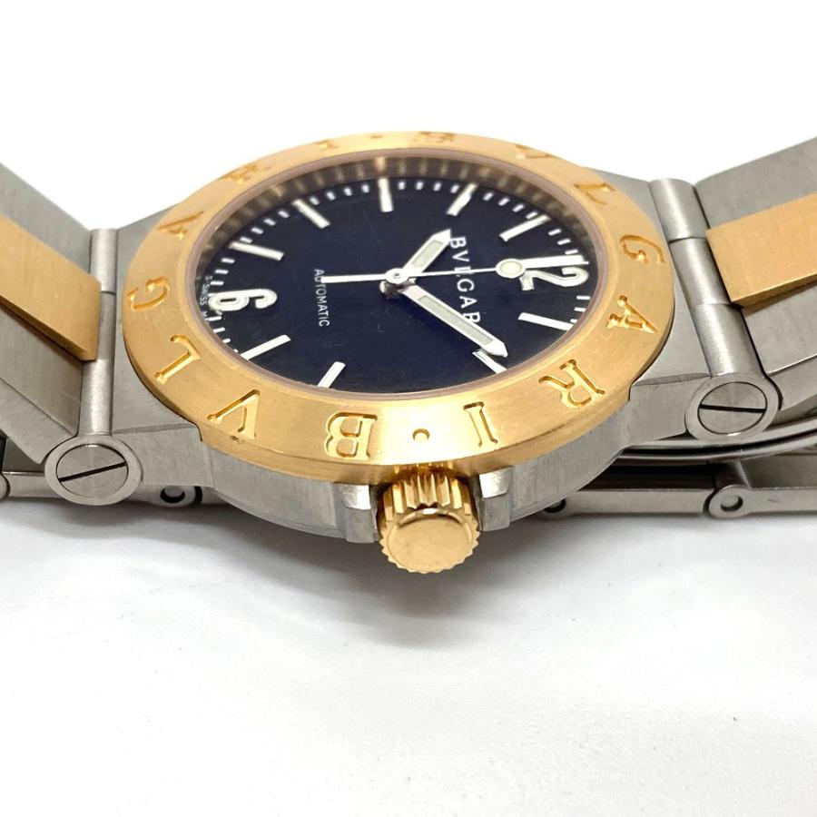 BVLGARI ブルガリ LCV29SG ディアゴノ 自動巻き デイト 腕時計 SS/K18YG シルバー×ゴールド レディース【中古】 | BVLGARI | 08