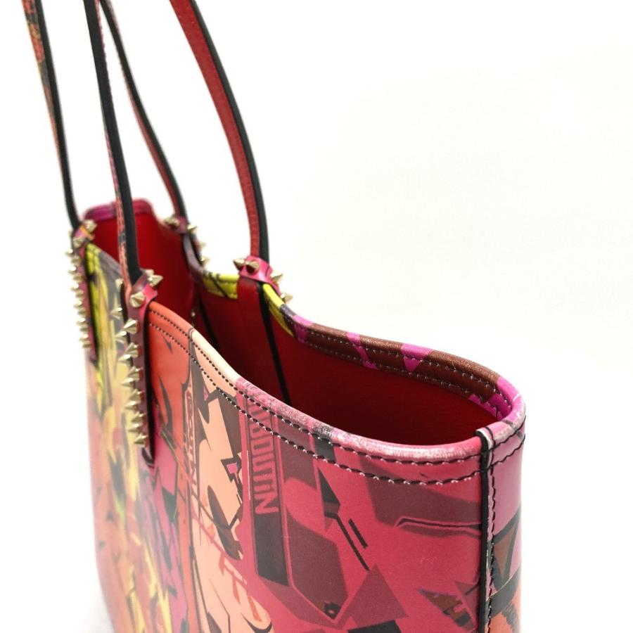 Christian Louboutin クリスチャンルブタン スパイクスタッズ カバタ ショルダーバッグ トートバッグ マルチカラー ユニセックス【中古】 | Christian Louboutin | 04