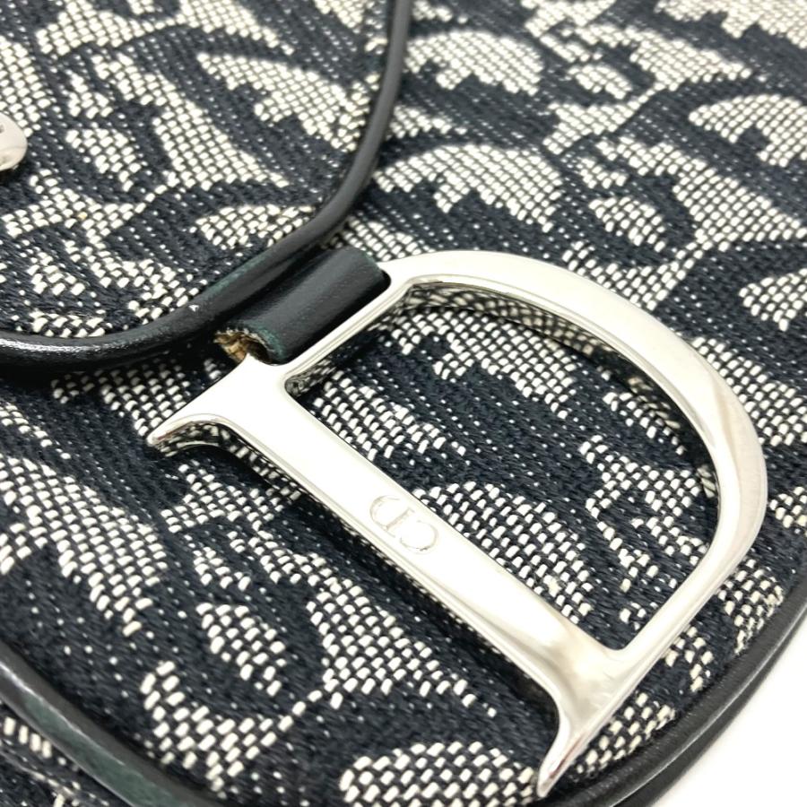Christian Dior クリスチャンディオール トロッター サドルバッグ 斜め