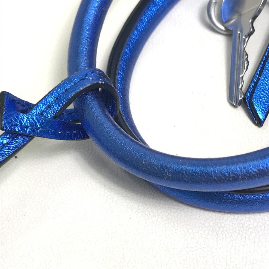 Maison Margiela メゾンマルジェラ 5AC カバン 2WAYバッグ ハンドバッグ 斜め掛け ショルダーバッグ ガンメタ ブルー レディース【中古】 |  | 05