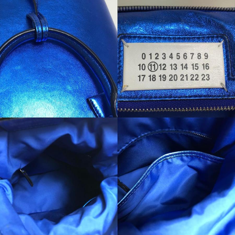 Maison Margiela メゾンマルジェラ 5AC カバン 2WAYバッグ ハンドバッグ 斜め掛け ショルダーバッグ ガンメタ ブルー レディース【中古】 |  | 08