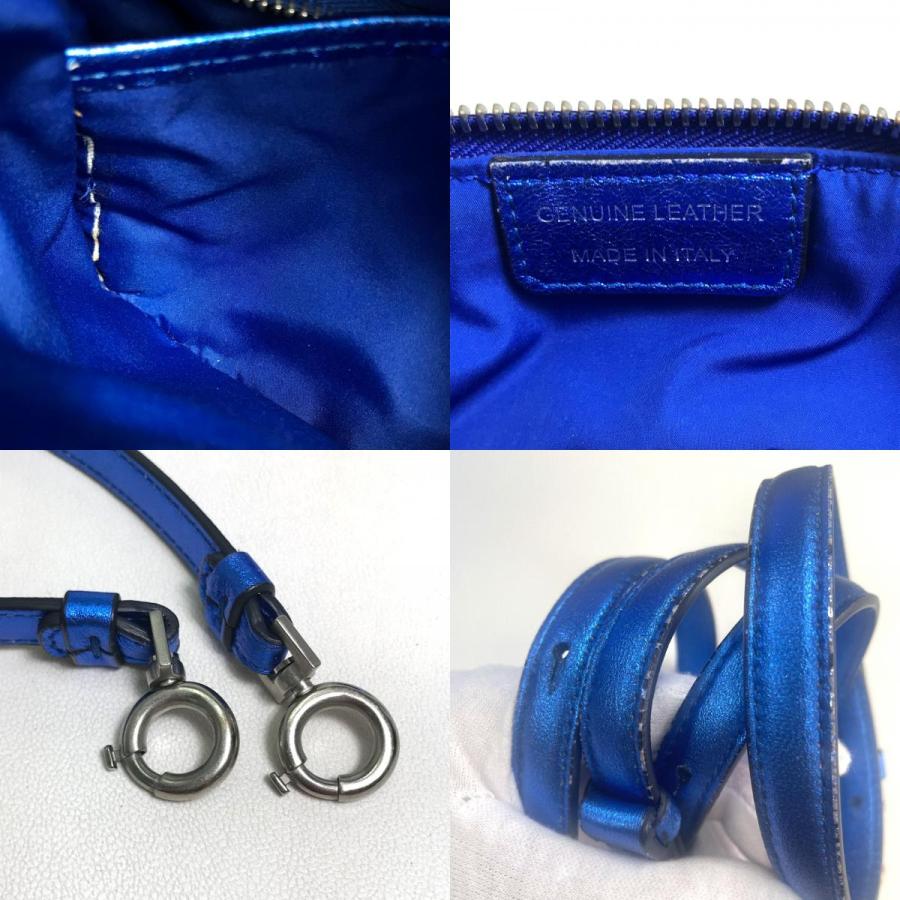 Maison Margiela メゾンマルジェラ 5AC カバン 2WAYバッグ ハンドバッグ 斜め掛け ショルダーバッグ ガンメタ ブルー レディース【中古】 |  | 09