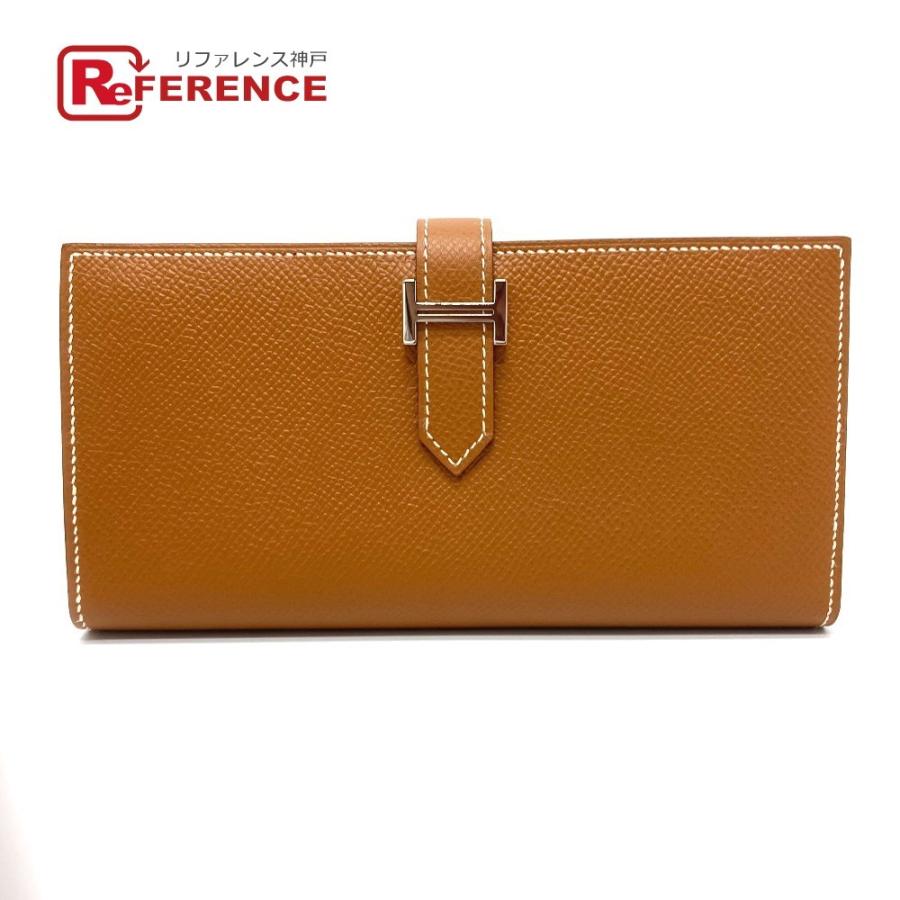 メール便送料無料対応可】 美品 HERMES エルメス ベアン 長財布 二つ折