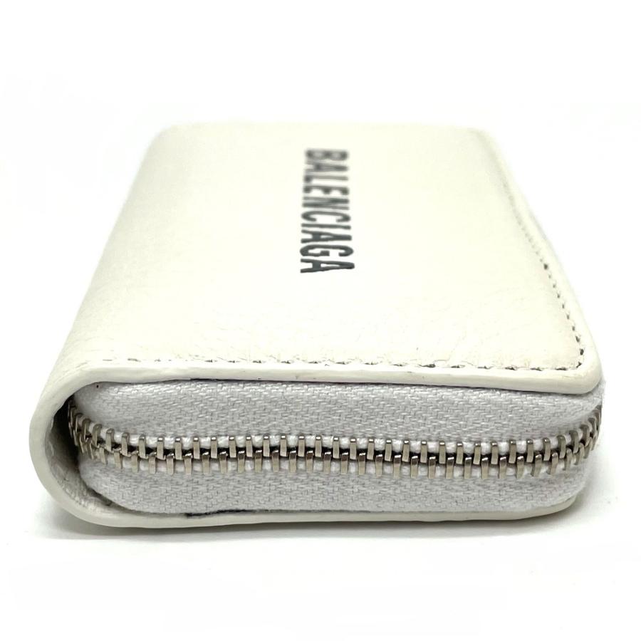 美品 BALENCIAGA バレンシアガ 516373 ロゴ エブリデイ カードケース 革小物 コインケース レザー ホワイト ユニセックス【中古】 | BALENCIAGA | 02