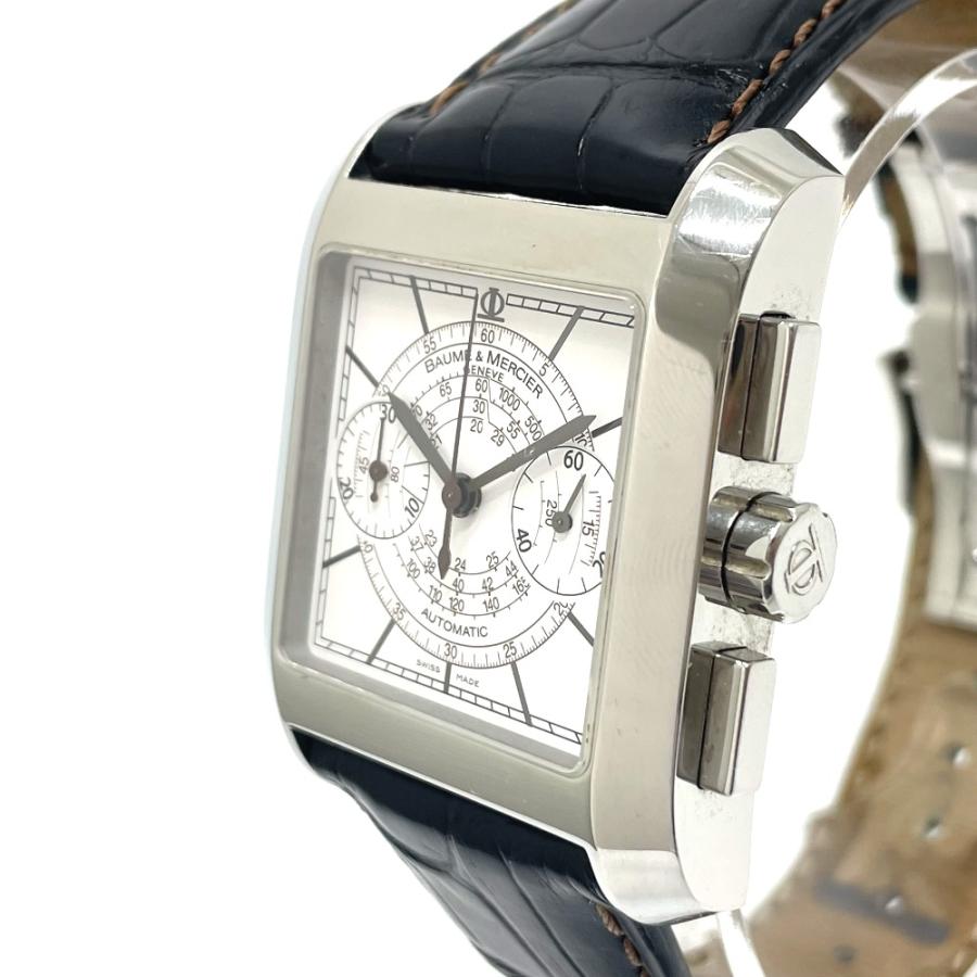 Baume & Mercier ボーム＆メルシエ MOA08607 ハンプトンクラシック 自動巻き ウォッチ クロノグラフ 腕時計 シルバー メンズ【中古】 |  | 02